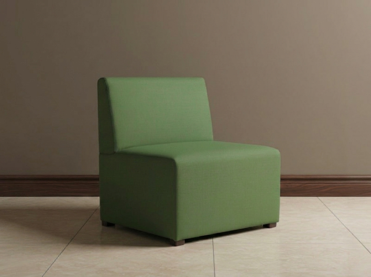 Sillón Bless Prime tapizado en verde